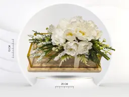 Elegant money box with luxury roses